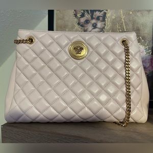 NWT Versace Quilted Lamb Leather Tote